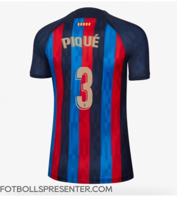 Barcelona Gerard Pique #3 Hemma Matchtröja Dam 2022-23 Kortärmad